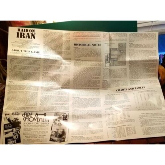 1980 Raid on Iran Pocketbox War Game from Steve Jackson Games 1150N Complete - Picture 5 of 6